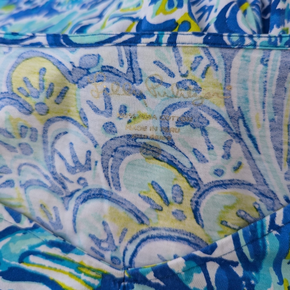 ⭐ Lilly Pulitzer Wave Women's Erin Dress, Blue Crush After Party - Picture 8 of 9